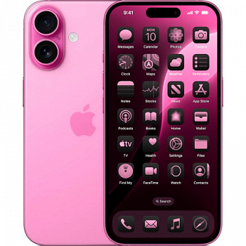 Смартфон Apple iPhone 16 128 ГБ розовый